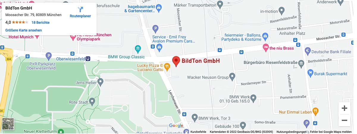 BildTon GmbH - Anfahrt - Google Maps