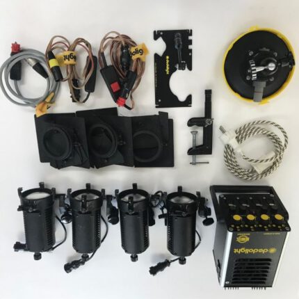 DEDOLIGHT 4x 100WATT mit Viel Zubehör
